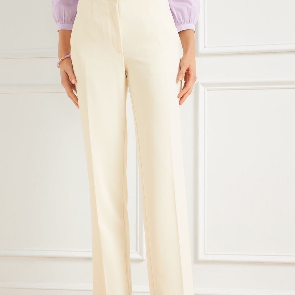 Talbots Cream Wide Leg Women's Pants
